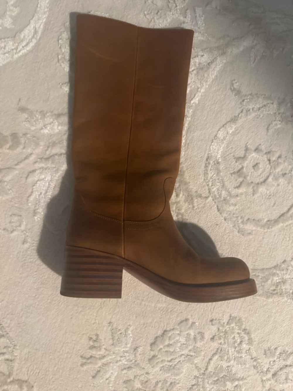 JEFFREY CAMPBELL Reflect Moto Platform Boots in Tan Natural - Picture 4 of 5